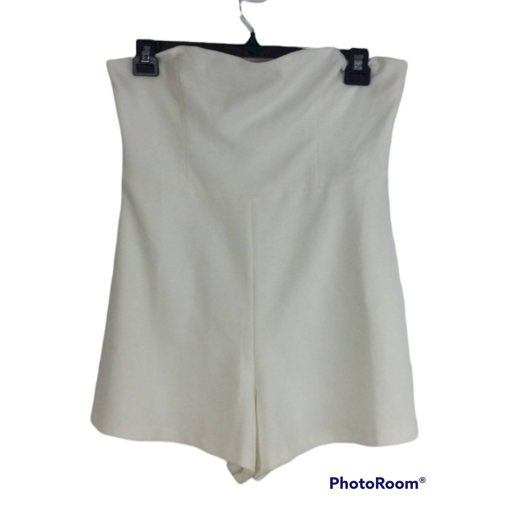 French Connection Whisper White Sweetheart Neck Strapless Party Romper Sz 12 NWT